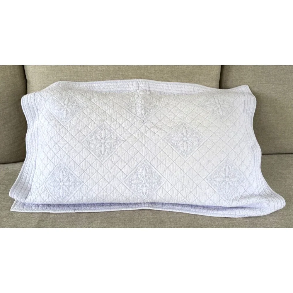 Divatex Lavender Matelasse Quilted Pillow Sham Queen Size